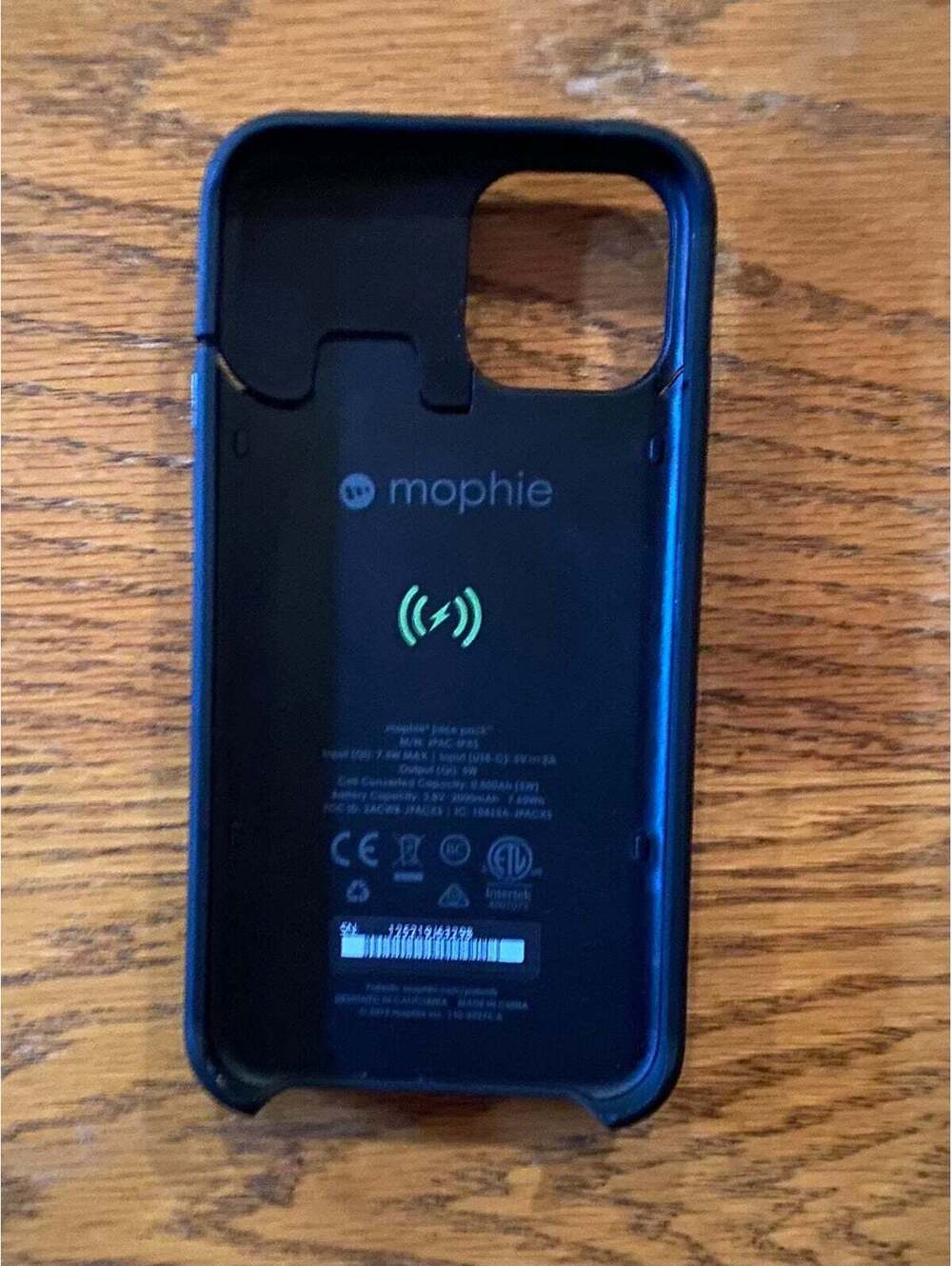 Mophie Wireless Charging Battery Case for iPhone 11 Pro Black